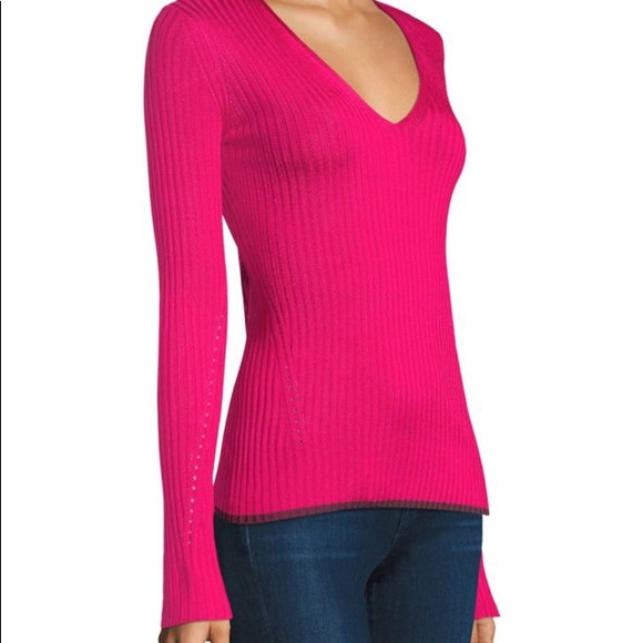 Rag & Bone Hot Pink Pullover - Picture 2 of 4